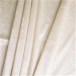 65" x 5 Yards Velvet Fabric Bolt Roll - Ivory