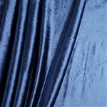 65" x 5 Yards Velvet Fabric Bolt Roll - Navy Blue