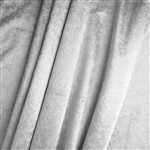 65" x 5 Yards Velvet Fabric Bolt Roll - Silver
