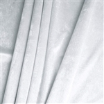 65" x 5 Yards Velvet Fabric Bolt Roll - White
