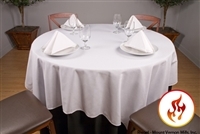 Rental Flame Retardant 72" x 72" Square Polyester Tablecloth