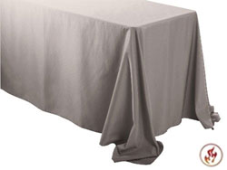 Rental Flame Retardant 90" x 132" Rectangle Polyester Tablecloth