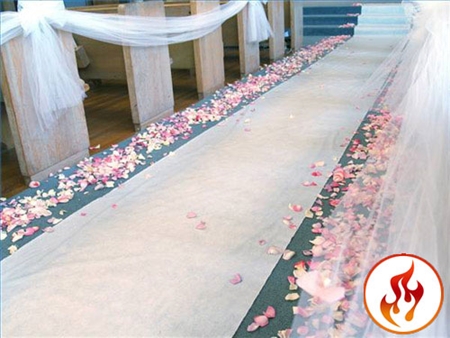 Rental Flame Retardant Polyester Aisle Runner