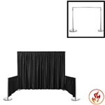 Rental Flame Retardant Polyester Back Drop With 3" Top Pocket 72" W X 10Ft High