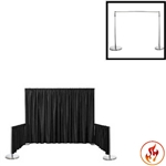 Rental Flame Retardant Polyester Back Drop With 3" Top Pocket 72" W X 8Ft High