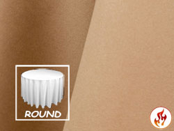 Fire Retardant 108" Satin Lamour Round Tablecloth