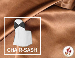 Rental Fire Retardant 4"X108" Satin / Lamour Chair Sash