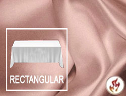 Rental Fire Retardant 60"X120" Satin Lamour Rectangular Tablecloth