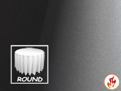 Fire Retardant 96" Satin Lamour Round Tablecloth