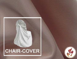 Rental Fire Retardant Satin Lamour Chair Cover (Banquet)