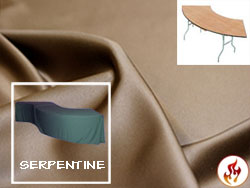 Flame Retardant Satin Lamour Serpentine Tablecloth (6030 Model)