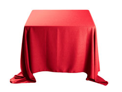 Faux Burlap 120”x120” Square Tablecloth (rounded corners)