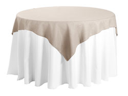 Faux Burlap 45”x45” Square Tablecloth