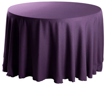 Premium Faux Burlap 90” Round Tablecloth