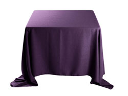 Faux Burlap 90”x90” Square Tablecloth