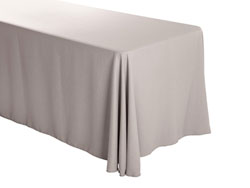 Premium Faux Burlap 90”x156” Rectangular Tablecloth – (rounded corners)