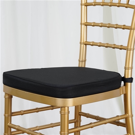 Tables and Seating Chiavari Chair Cushion - Black 1.75" Thick