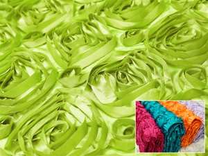 Grandiose Rosette Fabric Bolts – Apple Green 54"x4yards