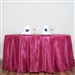 Fushia 117" Crinkle Taffeta Round Tablecloth