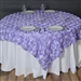 72"x72" Grandiose Rosette Table Overlays - Lavender