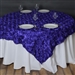 72"x72" Grandiose Rosette Table Overlays - Purple