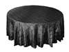 132" Round Tablecloth Pintuck - Black