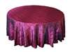 132" Round Tablecloth Pintuck - Burgundy