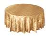 132" Round Tablecloth Pintuck - Champagne