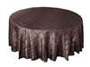 132" Round Tablecloth Pintuck - Chocolate
