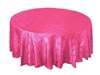 132" Round Tablecloth Pintuck - Fushia