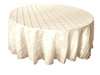 132" Round Tablecloth Pintuck - Ivory