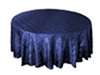 132" Round Tablecloth Pintuck - Navy