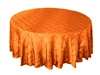 132" Round Tablecloth Pintuck - Orange
