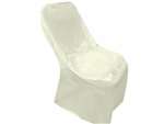 Satin Folding Chair Covers - Ivory