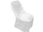Satin Folding Chair Covers - White