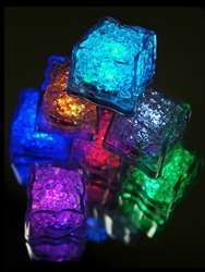 Vibrant Submersible Recreation Lights Ice Cube LED 12/pk (Assorted)