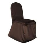 Stretch Scuba Chair Covers - Chocolate