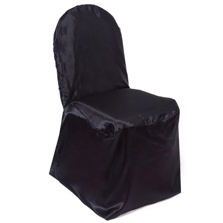 Chair Covers (Banquet) - Satin Black