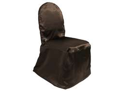 Chair Covers (Banquet) - Satin Chocolate