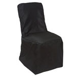 Square Banquet / Chivari Chair Cover - Black