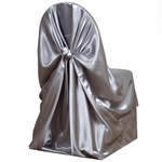 Universal Satin Chair Cover - Silver