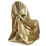 Universal Satin Chair Cover - Champagne