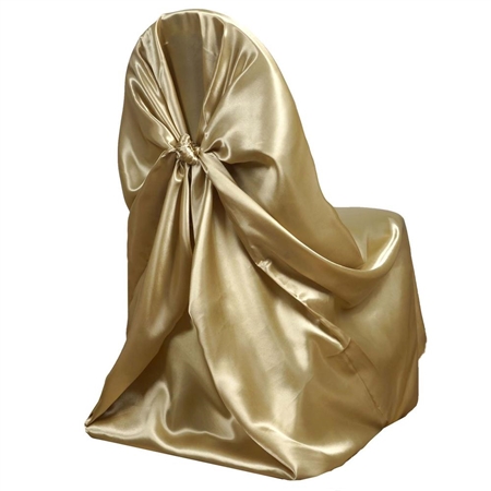 Universal Satin Chair Cover - Champagne