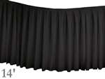 Black Table Skirt (Polyester) - 14'