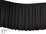 Black Table Skirt (Polyester) - 17'