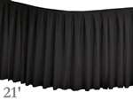 Black Table Skirt (Polyester) - 21'