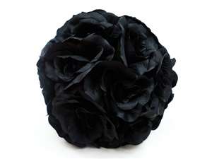 4 x HI HONEY!Kissing Balls - Black Roses