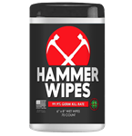 Hammer Antibacterial Wipes - 70 Count Canisters - Pack of 24