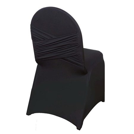 Madrid Banquet Chair Cover - Black