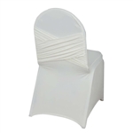 Madrid Banquet Chair Cover - Ivory